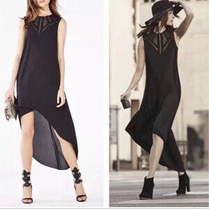 BCBG MAXAZRIA MACKENNA NECK LINE DETAILED HIGH-LOW DRESS SIZE M